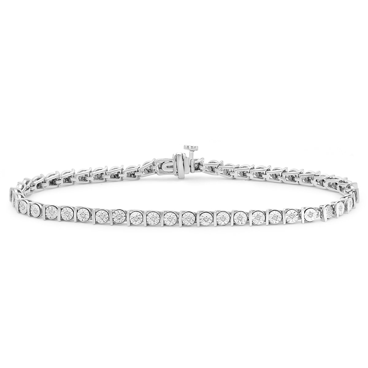 Diamond Tennis Bracelets for Women – 1/4 Carat White Diamond .925 ...