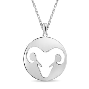 What's Your Sign? Aries Cutout Pendant In Sterling Silver