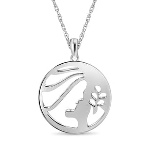 What's Your Sign? Vigro Cutout Pendant In Sterling Silver