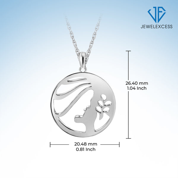 What's Your Sign? Vigro Cutout Pendant In Sterling Silver