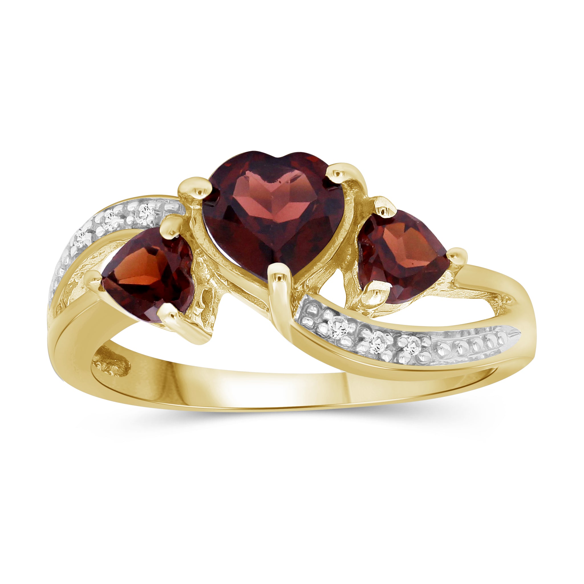 Garnet buy Ring - Top Quality .925 Sterling Silver & 14k Gold-Filled - Size 7