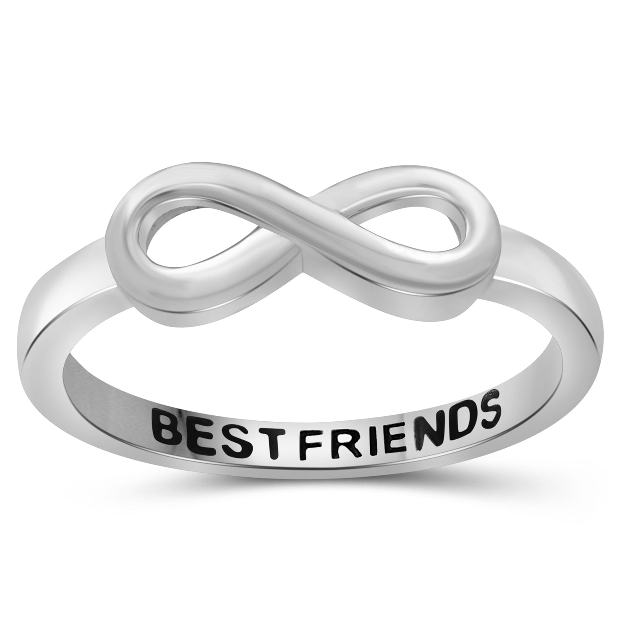 Buy Pyaar By Accessoo Silver Silver Couple Hug Ring For Girlfriend, Wife  and Best Friend at Amazon.in