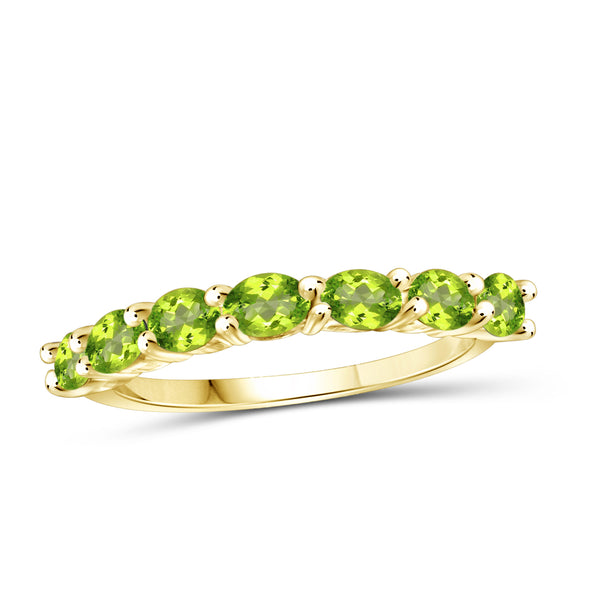 Ring in Sterling Silver Or 14K Gold-Plated - Assorted Gemstone